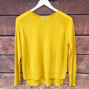 Zara Knit Fine Thin Crew Neck Sweater